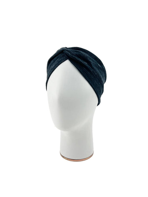 Heather Black Rib Knit headband