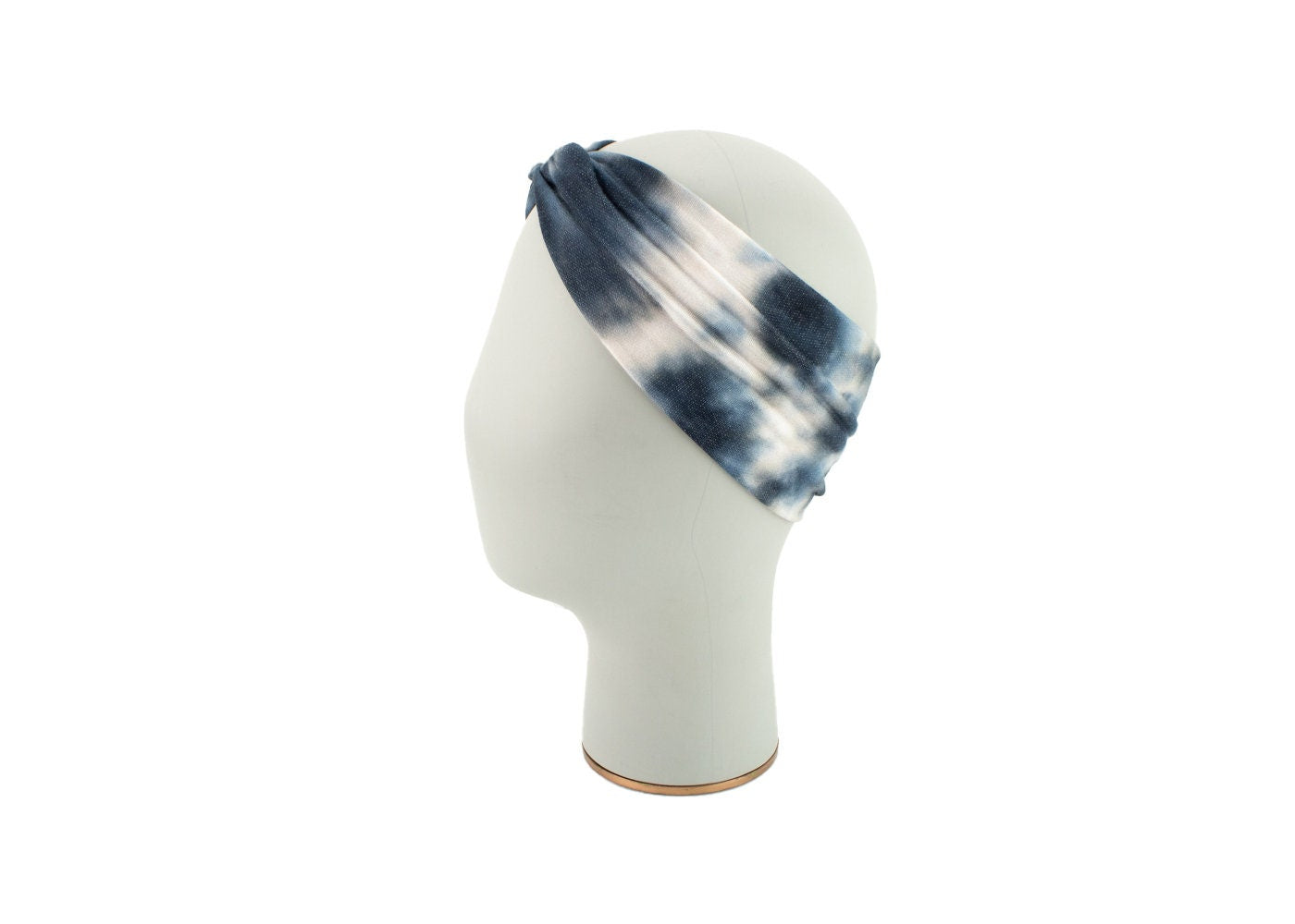 Blue Tie Dye Knit Headband