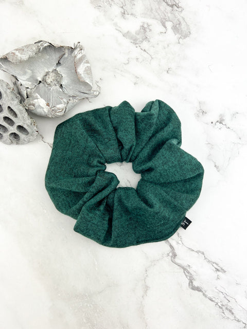 Green Sweater Knit Extra Large Hair Scrunchie