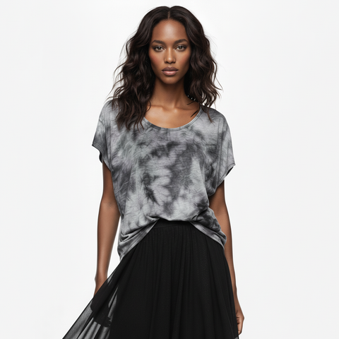 Sage Lavender Tie Dye Dolman Top