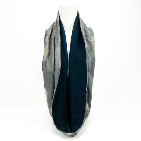 Olive Green Camouflage Infinity Scarf