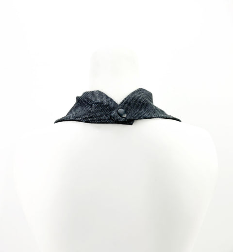 Gray Basket Weave Neckerchief