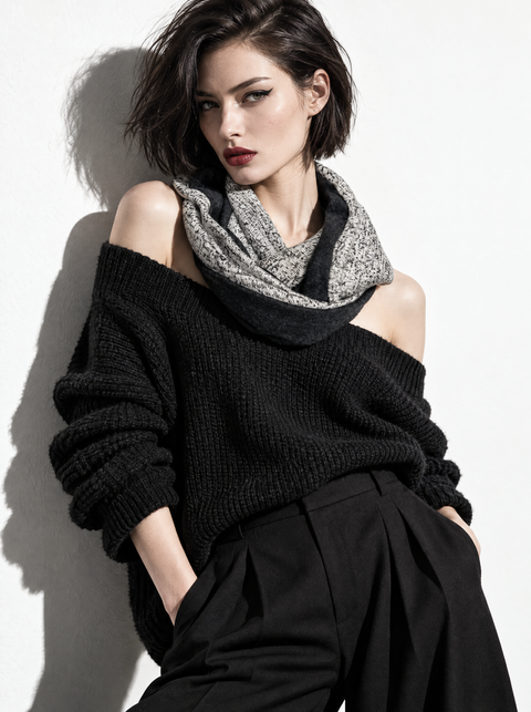 Heather Gray Infinity Scarf