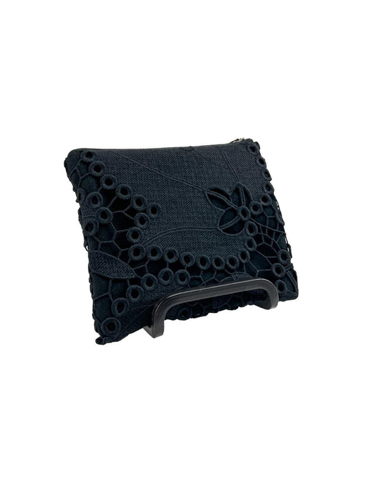 Black Lace Zipper Pouch BAGG00074