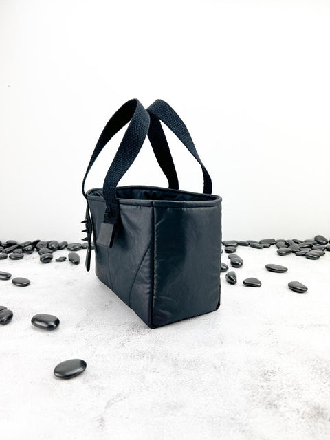 Black Quilted Mini Tote Bag BAGG00083