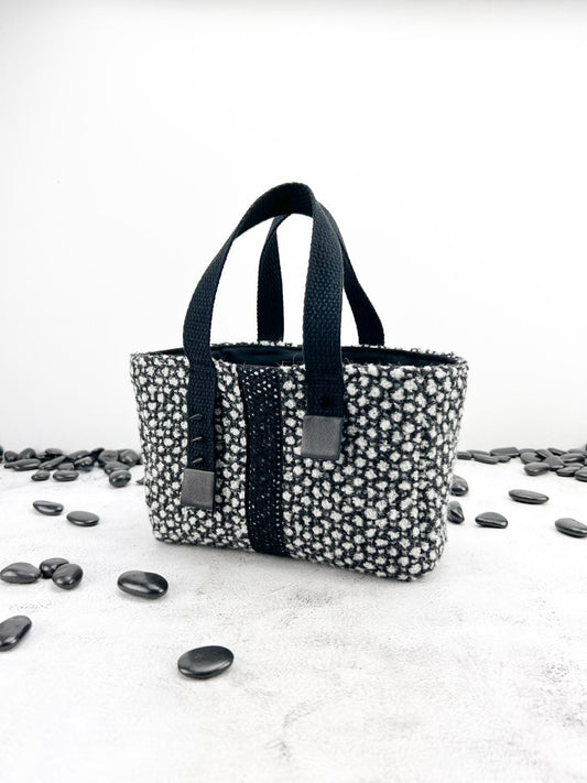 Black and White Mini Tote Bag BAGG00085