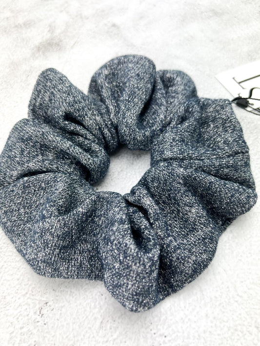 Heather Metallic Blue Knit Extra Large Hair Scrunchie SCR00050