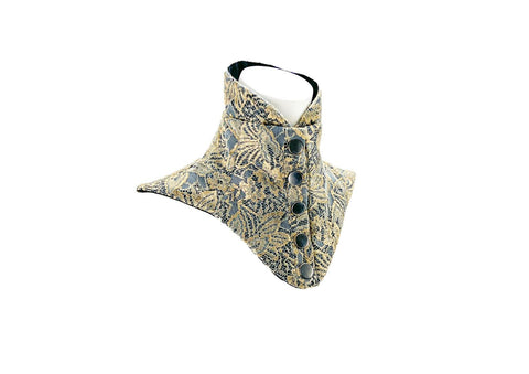 Metallic Gold Lace Neck Corset Neck Collar