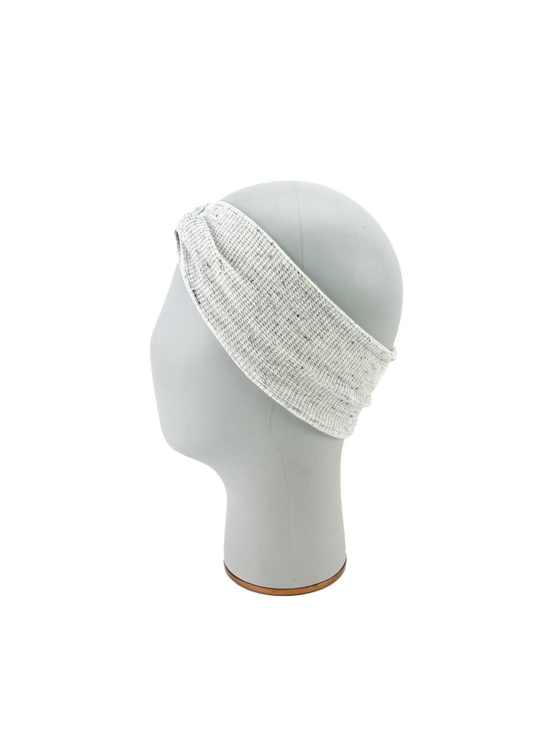 Heather Oatmeal Waffle Knit Headband HDB00088