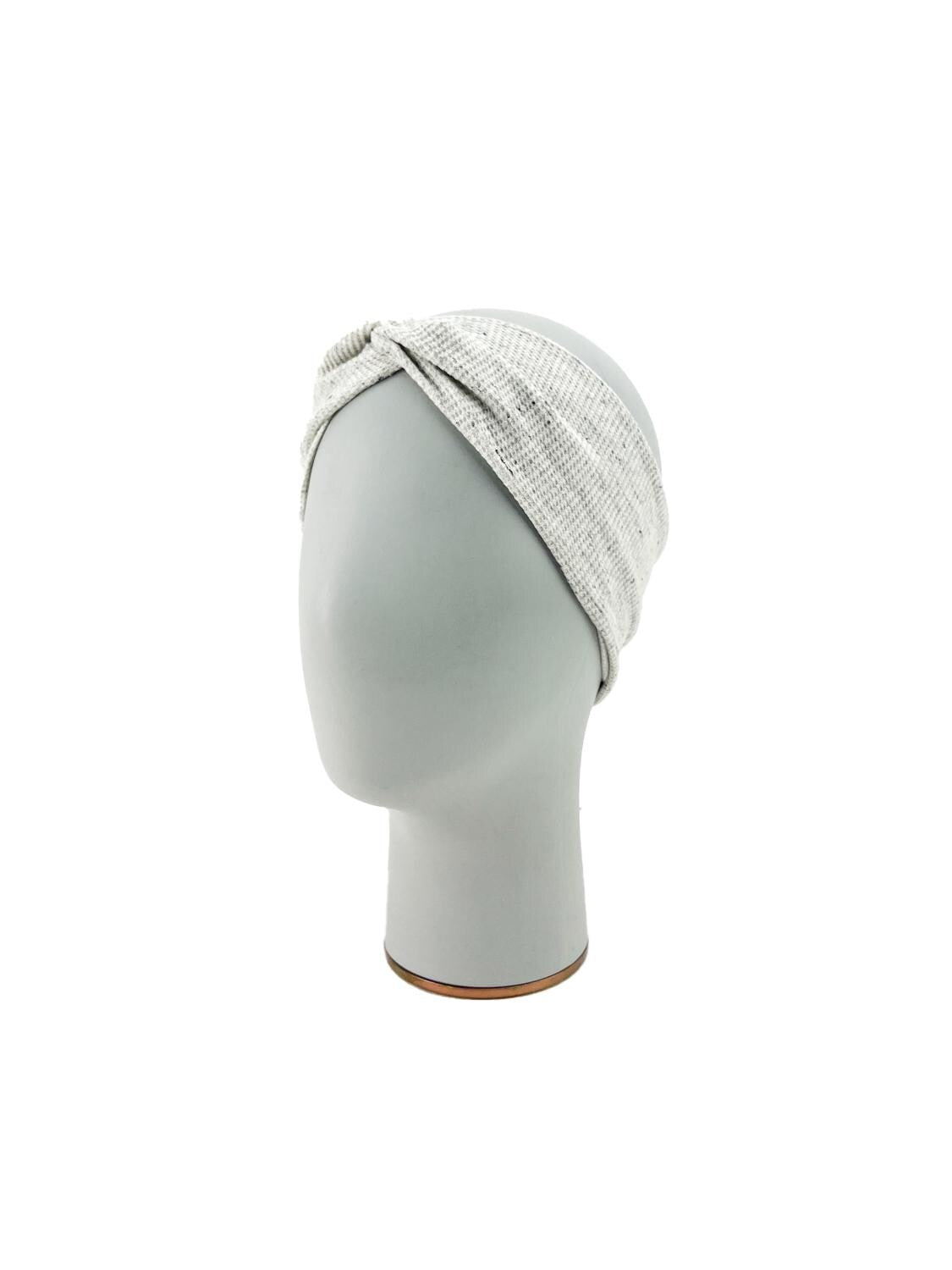 Heather Oatmeal Waffle Knit Headband HDB00088