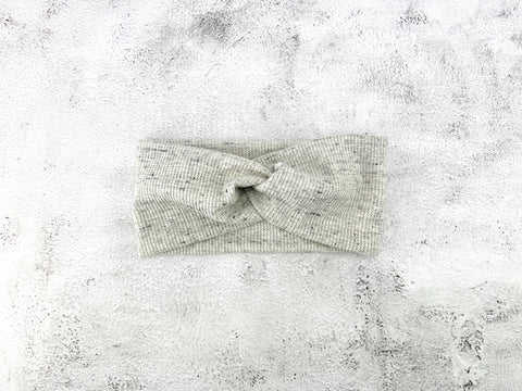 Heather Oatmeal Waffle Knit Headband