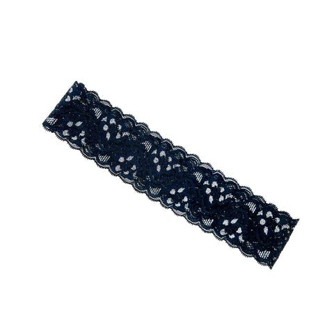 Black and Silver Lace Headband