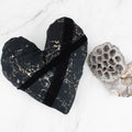 Black Marble Heart Pillow - Sumie Tachibana