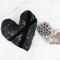 Black Marble Heart Pillow - Sumie Tachibana