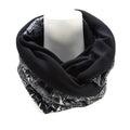 Black and Gray Tribal Reversible Infinity Scarf - Sumie Tachibana