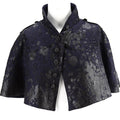Midnight Splatter Paint Military Cape - Sumie Tachibana