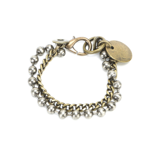 Double Chain Bracelet with Pendant JWY00003 - Sumie Tachibana