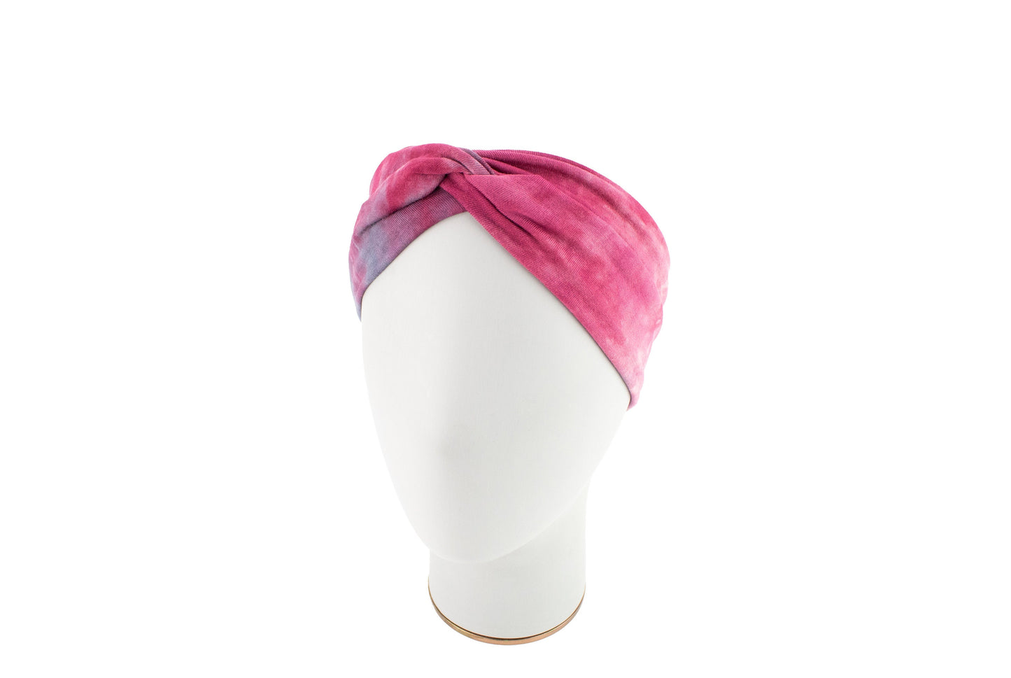 Magenta and Blue Tie Dye Knit Jersey Headband