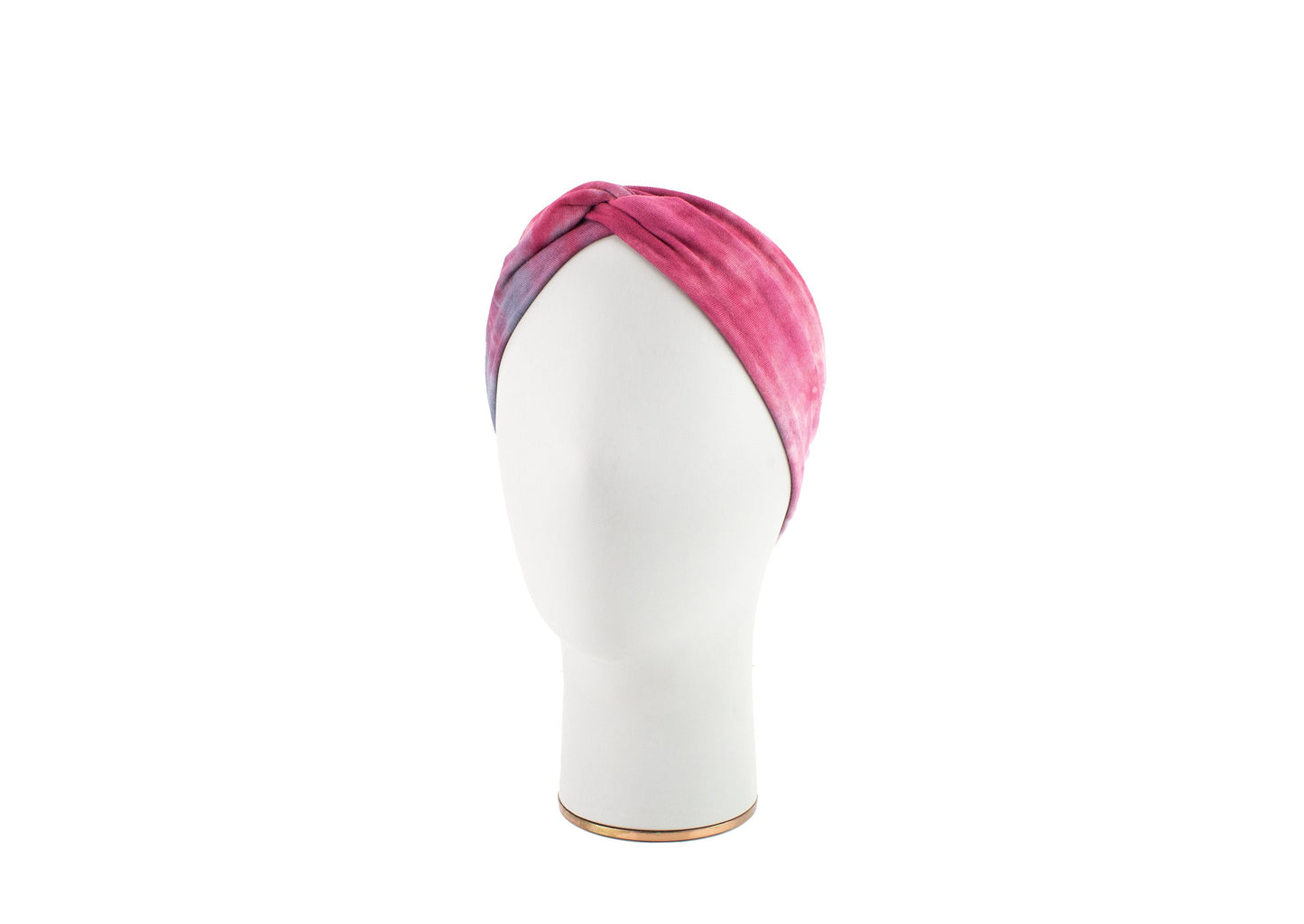 Magenta and Blue Tie Dye Knit Jersey Headband