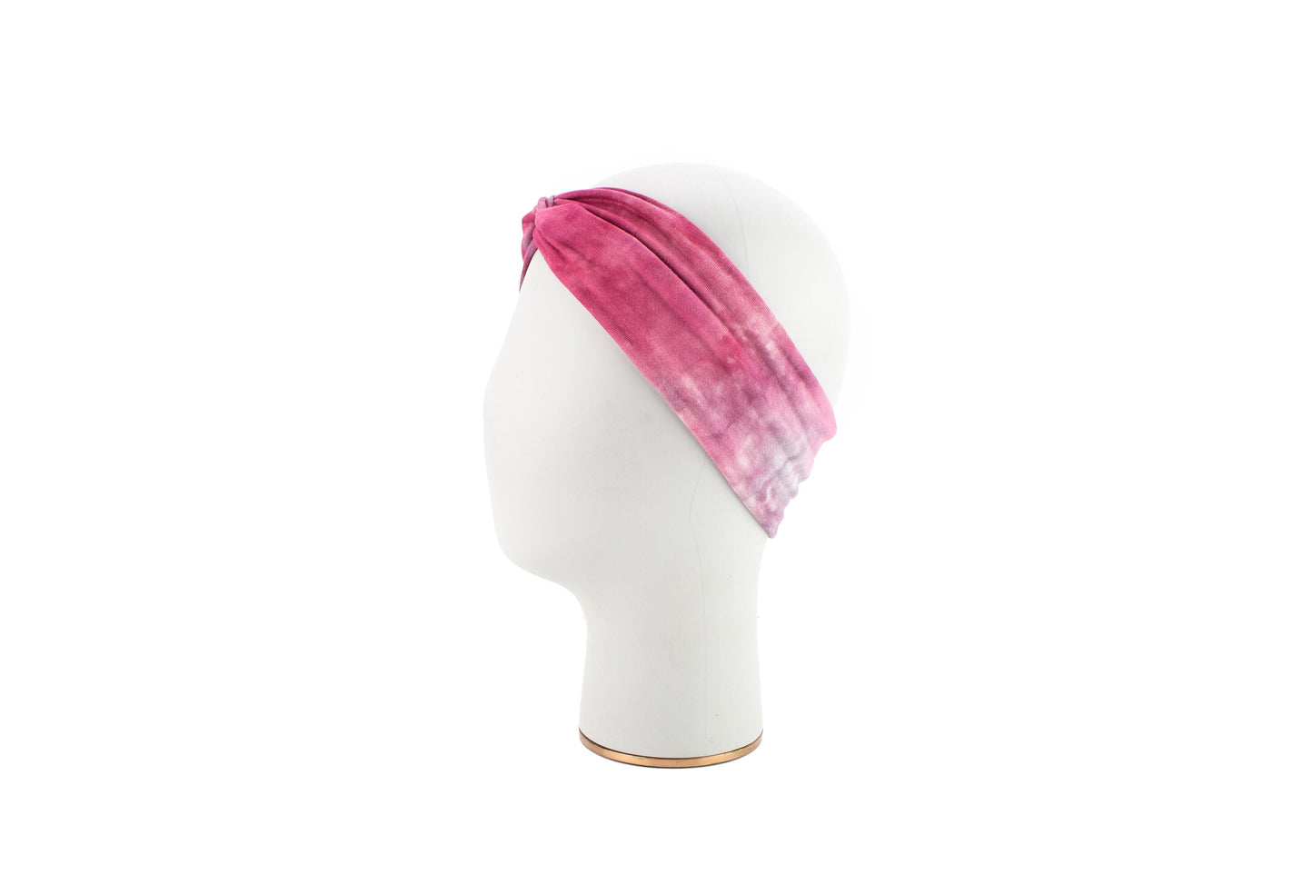 Magenta and Blue Tie Dye Knit Jersey Headband