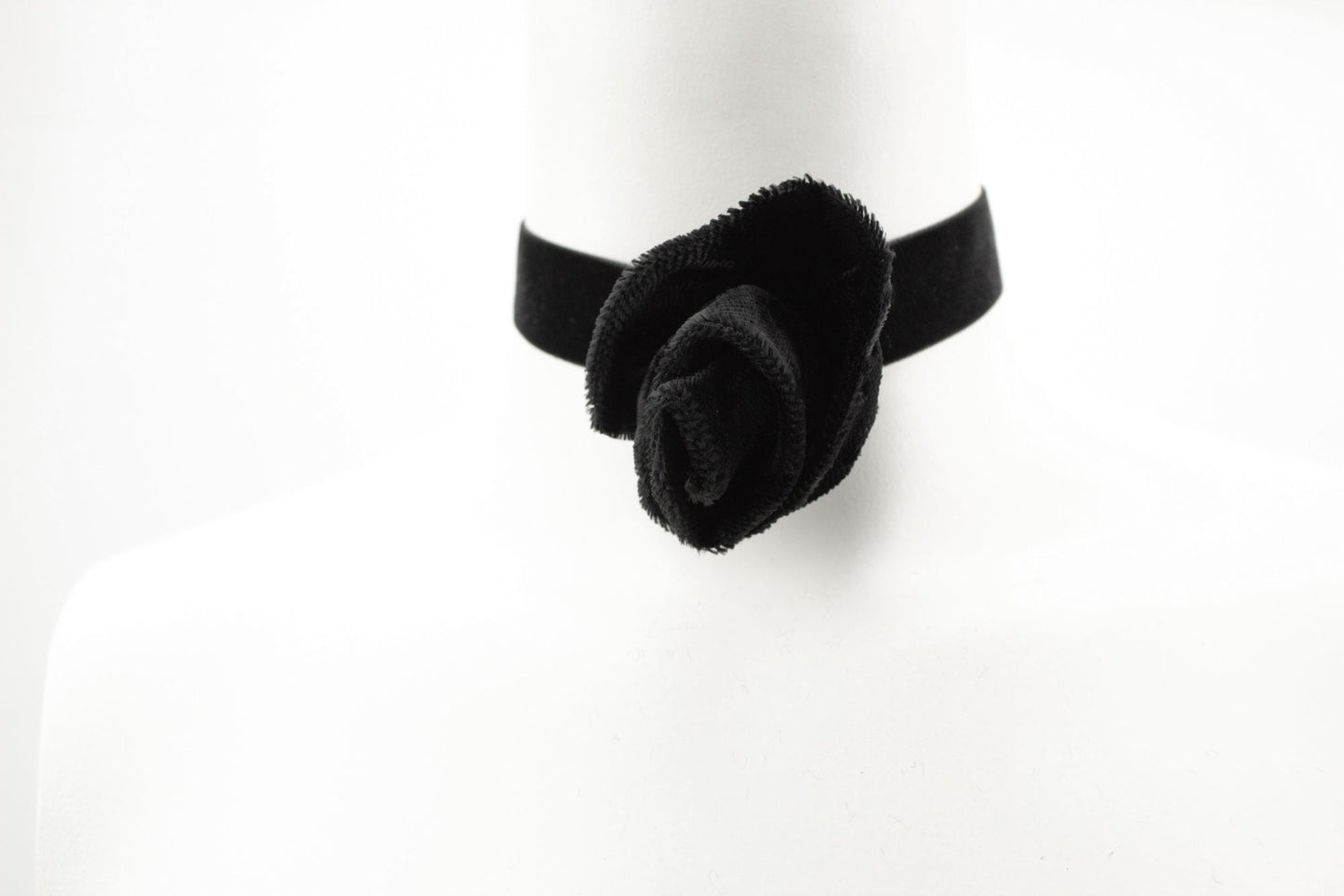 Black Velvet Rosette Choker