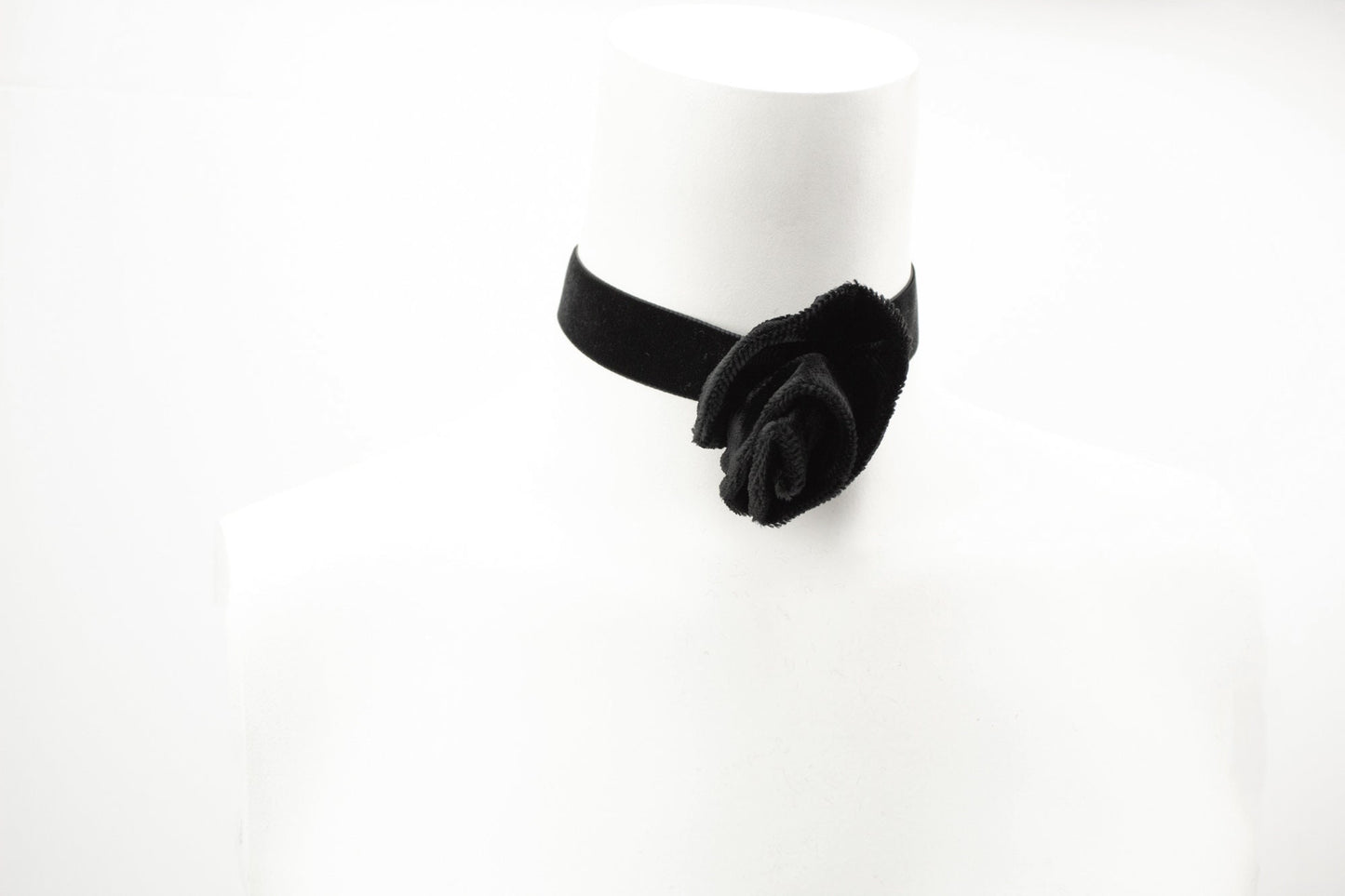 Black Velvet Rosette Choker