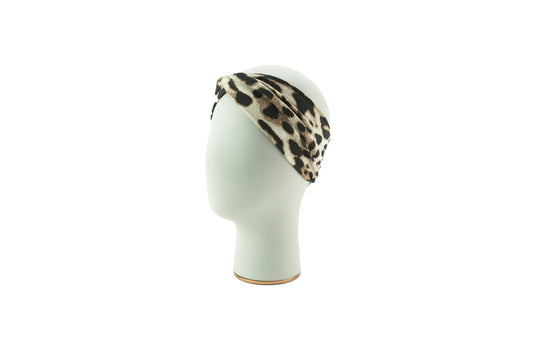Leopard Print Brushed Sweater Knit Headband