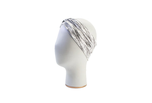 Black and Cream Varying Stripe Knit Headband